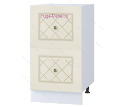 Нижний шкаф кухонный с двумя ящиками 400 Модена (дуб ваниль)