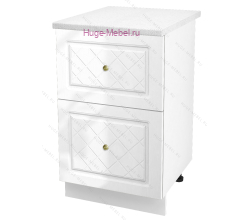 Нижний шкаф кухонный с двумя ящиками 500 Модена (дуб белый)