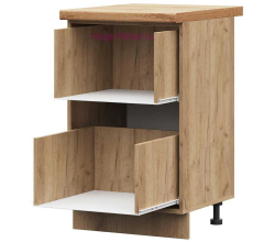 Корпус кухонного шкафа нижнего с 2 ящиками 500 ПВ (дуб крафт)