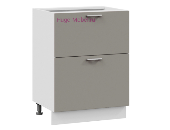 Нижний шкаф кухонный с двумя ящиками 500 Катрин (циркон)