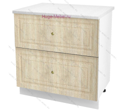 Нижний шкаф кухонный с двумя ящиками 800 Юлия (дуб сонома)