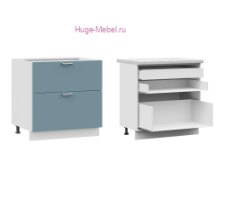 Кухонный шкаф нижний с внутренним ящиком 800 Катрин (топаз)