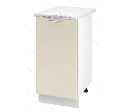 Шкаф кухонный нижний 400 Ксения (ваниль)