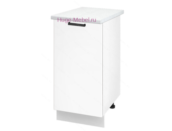 Шкаф кухонный нижний 400 Пасаденна (белый бриллиант)