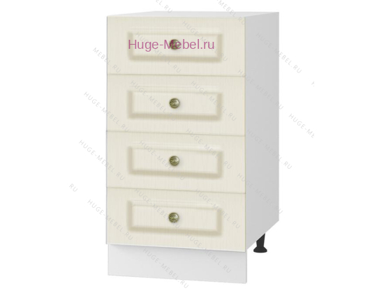 Нижний кухонный шкаф 4 ящика 400 Модена (дуб ваниль)