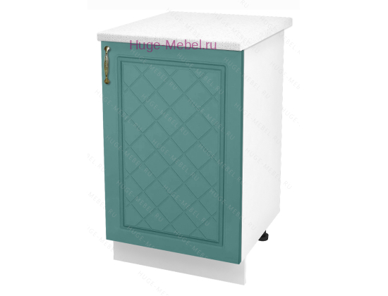 Шкаф кухонный нижний 500 Модена (дуб бирюза)