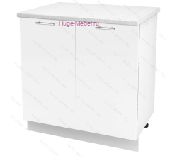 Шкаф кухонный нижний 800 Ксения (белый)