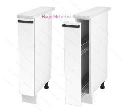 Нижний кухонный шкаф бутылочница 150 Альфа (белый)