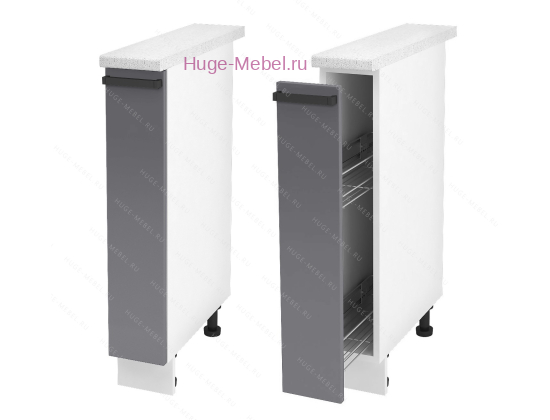 Нижний кухонный шкаф бутылочница 150 Альфа (вулкан)