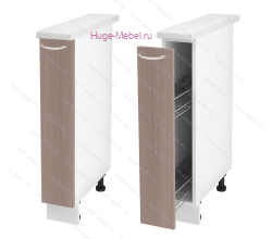 Нижний кухонный шкаф бутылочница 150 Дина (шимо темный)