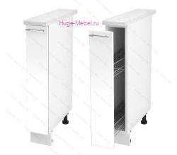 Нижний кухонный шкаф бутылочница 150 Ксения (белый)