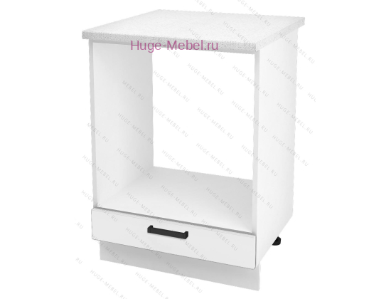 Шкаф кухонный под духовку напольный 600 Альфа (белый)