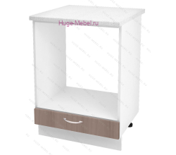 Шкаф кухонный под духовку напольный 600 Дина (шимо темный)