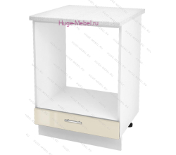 Шкаф кухонный под духовку напольный 600 Ксения (ваниль)