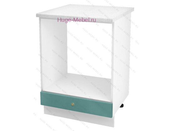 Шкаф кухонный под духовку напольный 600 Модена (дуб бирюза)