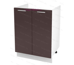 Кухонный шкаф под мойку 600 Ксения (шоколад)
