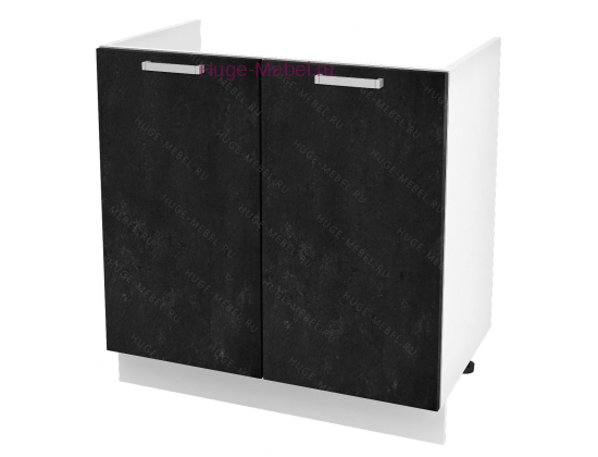 Кухонный шкаф под мойку 800 Бетон (бетон чёрный)