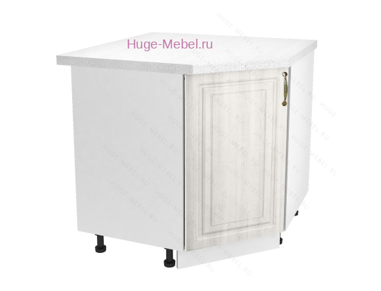 Шкаф кухонный угловой нижний 850 Юлия (сандал белый)