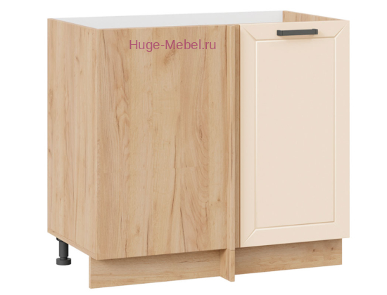 Шкаф кухонный угловой нижний 1000 Альфа брюле корпус крафт