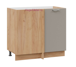 Шкаф кухонный угловой нижний 1000 Катрин (циркон) корпус крафт