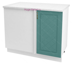 Шкаф кухонный угловой нижний 1000 Модена (дуб бирюза)