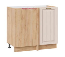 Шкаф кухонный угловой нижний 1000 Мария (крем) корпус крафт