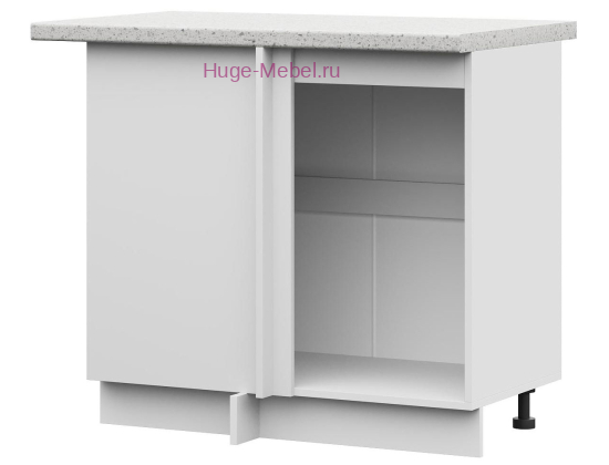 Корпус углового кухонного шкафа нижнего 1000 (белый)