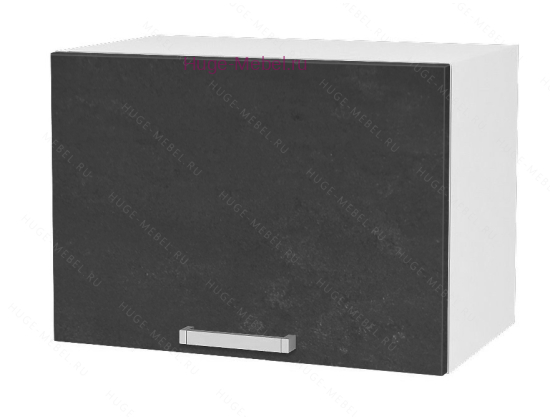Антресольный кухонный шкаф верхний 400 Бетон (бетон черный)
