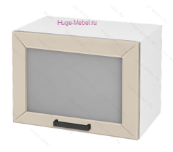 Горизонтальный кухонный стеклянный шкаф 500 Альфа (брюле)