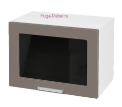 Горизонтальный кухонный стеклянный шкаф 500 Катрин (муссон)