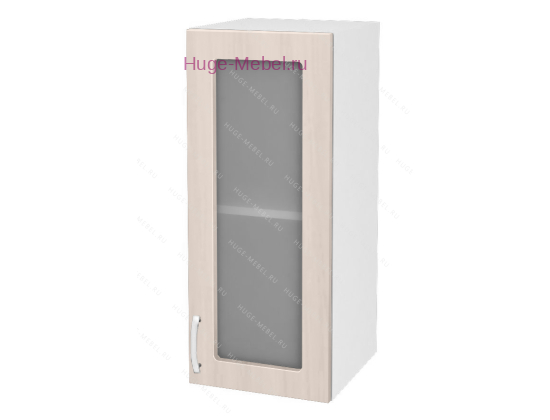 Кухонный шкаф верхний со стеклом 300 Дина (шимо светлый)