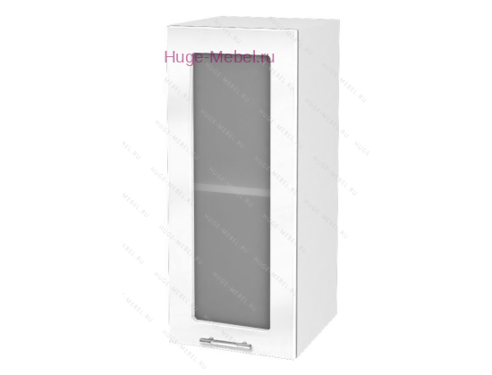 Кухонный шкаф верхний со стеклом 300 Ксения (белый)