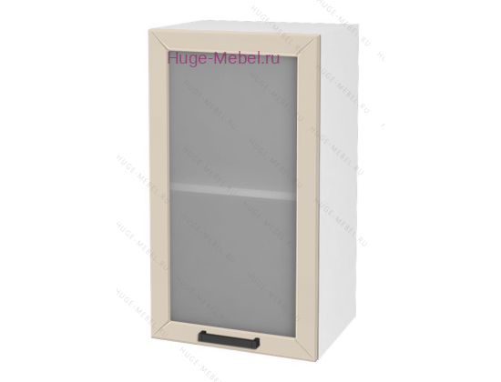 Кухонный шкаф верхний со стеклом 450 Альфа (брюле)