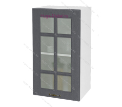 Кухонный шкаф верхний со стеклом 450 Мария (графит)