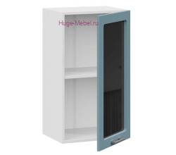 Кухонный шкаф верхний со стеклом 300 Катрин (топаз)