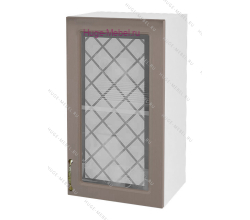 Кухонный шкаф верхний со стеклом 450 Модена (дуб кофе)