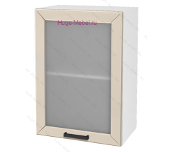 Кухонный шкаф верхний со стеклом 500 Альфа (брюле)