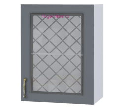 Кухонный шкаф верхний со стеклом 500 Модена (дуб серый)