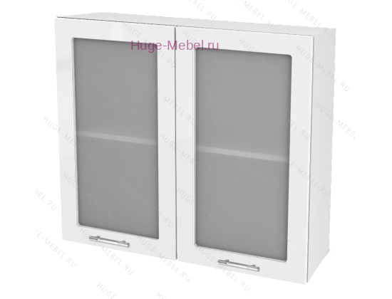 Кухонный шкаф верхний со стеклом 800 Ксения (белый)