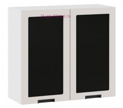 Кухонный шкаф верхний со стеклом 800 Сахара (мокко)