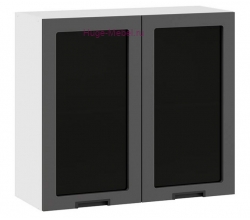 Кухонный шкаф верхний со стеклом 800 Сахара (вулкан)