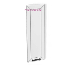 Торцевой шкаф кухонный верхний высокий 300 Альфа (белый)