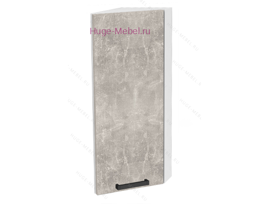 Торцевой шкаф кухонный верхний подвесной 300 Пасаденна (ателье светлое)