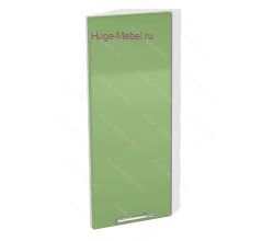 Торцевой шкаф кухонный верхний подвесной 300 Ксения (олива)