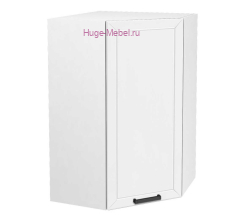 Угловой кухонный шкаф верхний высокий 550 Альфа (белый)
