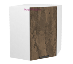 Угловой кухонный шкаф верхний 550 Пасаденна (ржавый камень)