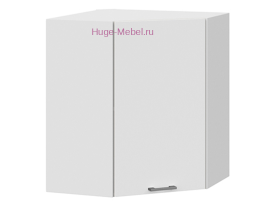 Угловой кухонный шкаф верхний 550 Катрин (софт вайт)