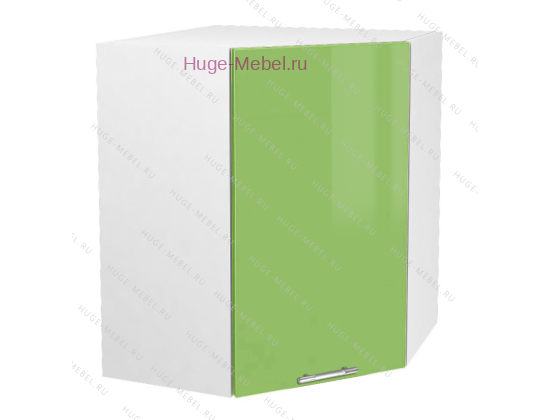 Угловой кухонный шкаф верхний 600 Ксения (олива)