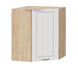 Угловой кухонный шкаф верхний 550 Мария (крафт/белый)