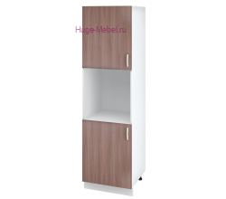 Пенал кухонный напольный с нишей 600 Дина (шимо темный)